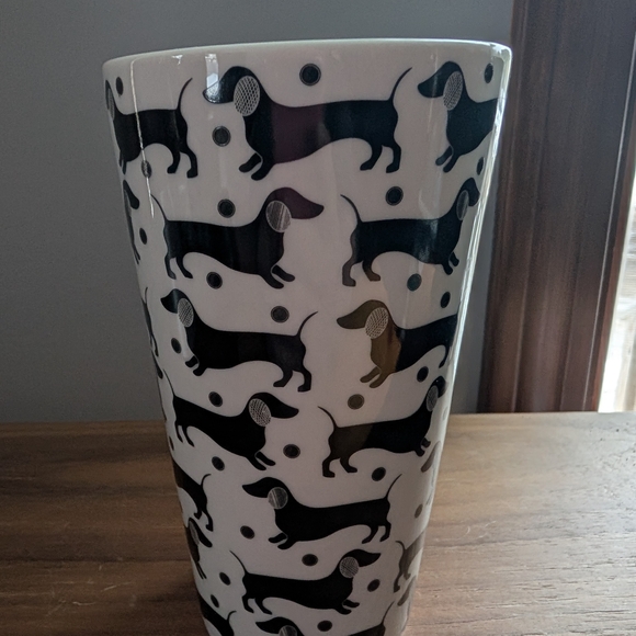 NWOT! Lady Jayne Dachshund 13oz Procelian Travel Mug - Picture 4 of 6